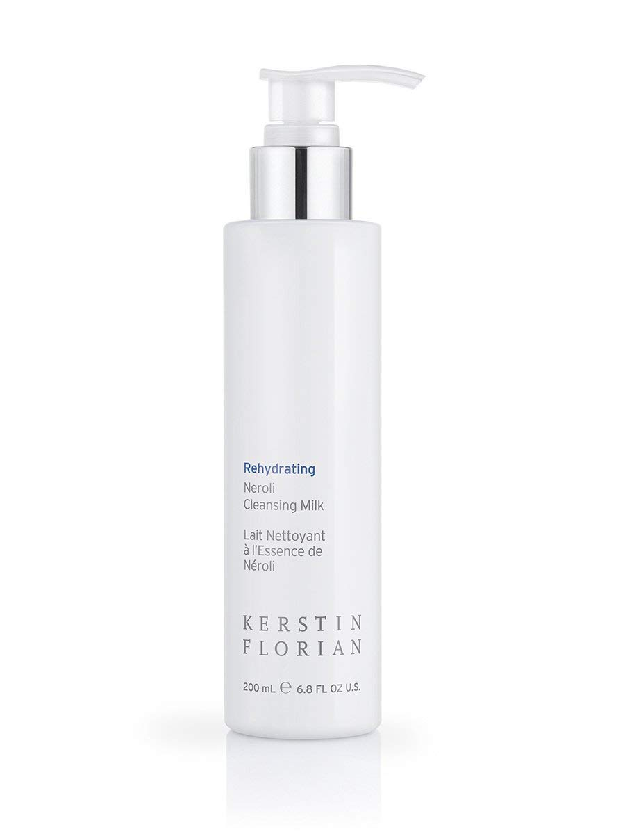 Kerstin Florian Rehydrating Neroli Cleansing Milk, Organic Rehydrating Neroli Facial Oil Set, Gently Cleanses Makeup and