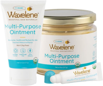 Waxelene Multi-Purpose Ointment, Organic, Large Jar, Travel Tube, Lip Tube