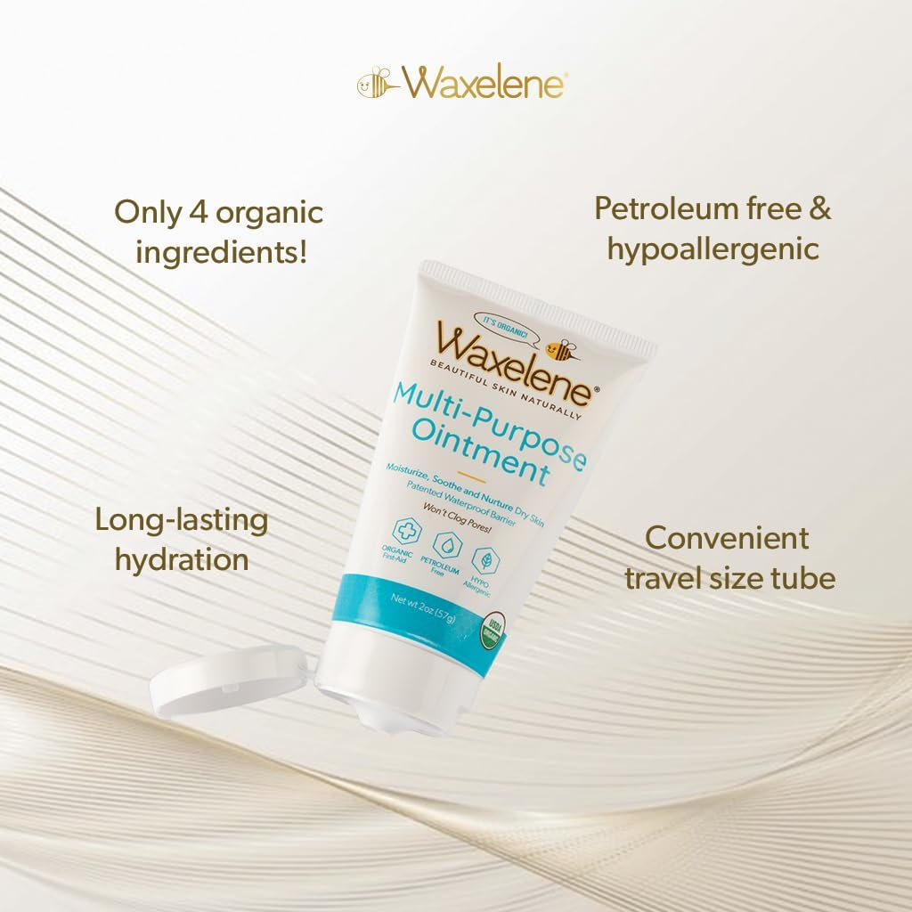 Waxelene Multi-Purpose Ointment, Organic, Large Jar, Travel Tube, Lip Tube