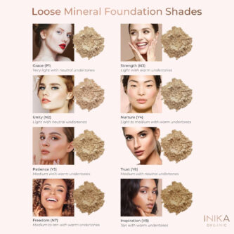 INIKA Organic Mineral Powder Foundation with SPF 25 – Vegan Makeup, Natural Looking, Buildable Coverage, Flawless Radiance &