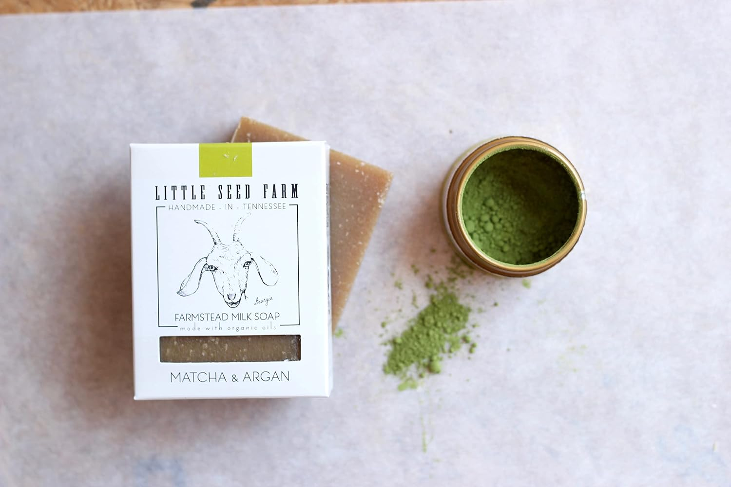 Little Seed Farm Matcha & Argan Bundle – Moisturizer + Soap + Elasticity Serum + Facial Mist Toner